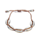 Gold Color Cowrie Shell Bracelets for Women